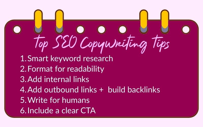our top 6 seo copywriting tips from she rocks digital hobart