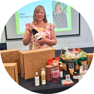 gillian-southwell-tasmanian-occasion-hampers-celebrating-women-in-business-she-rocks-digital women in business showcase kristen from bella oils