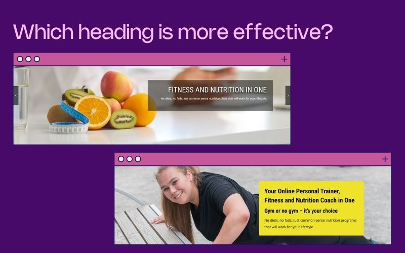 website conversion clear headings and messaging tips from she rocks digital hobart
