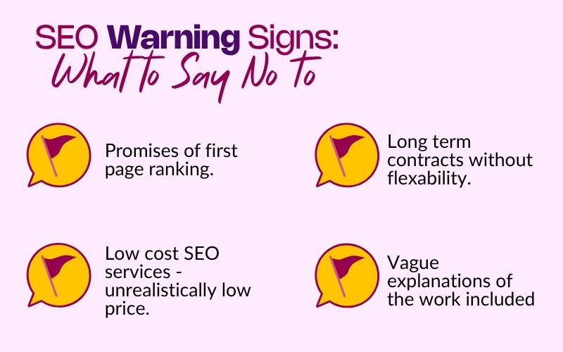 seo warning signs she rocks digital hobart recommends to look out for