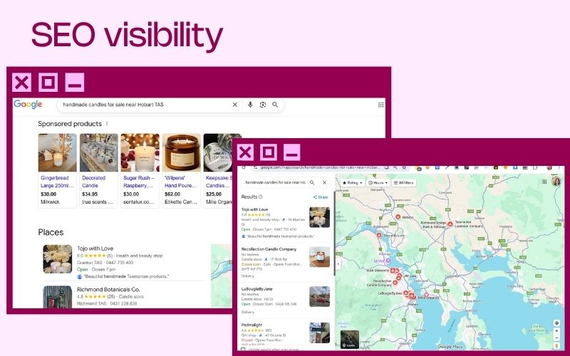 webesite seo visibility tips from she rocks digital hobart