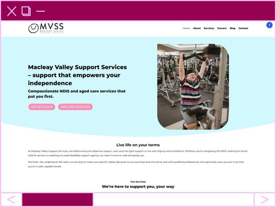 wordpress website maintenance with she rocks digital hobart for disability support services