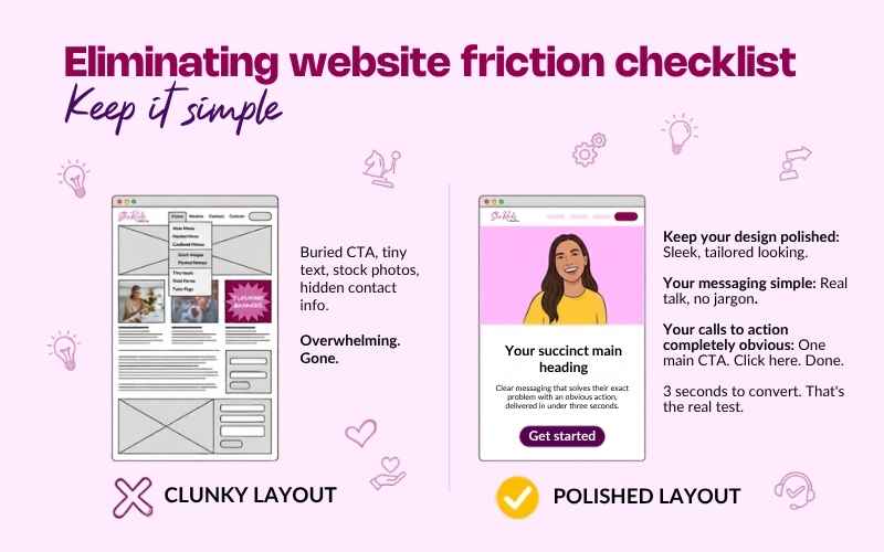 tips for search engine optimisation eliminating website friction with she rocks digital